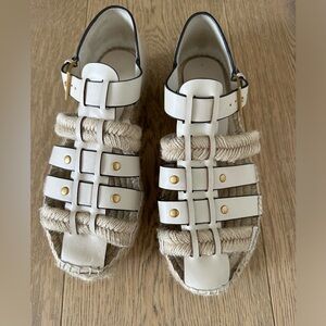 Tory Burch espadille like sandals.